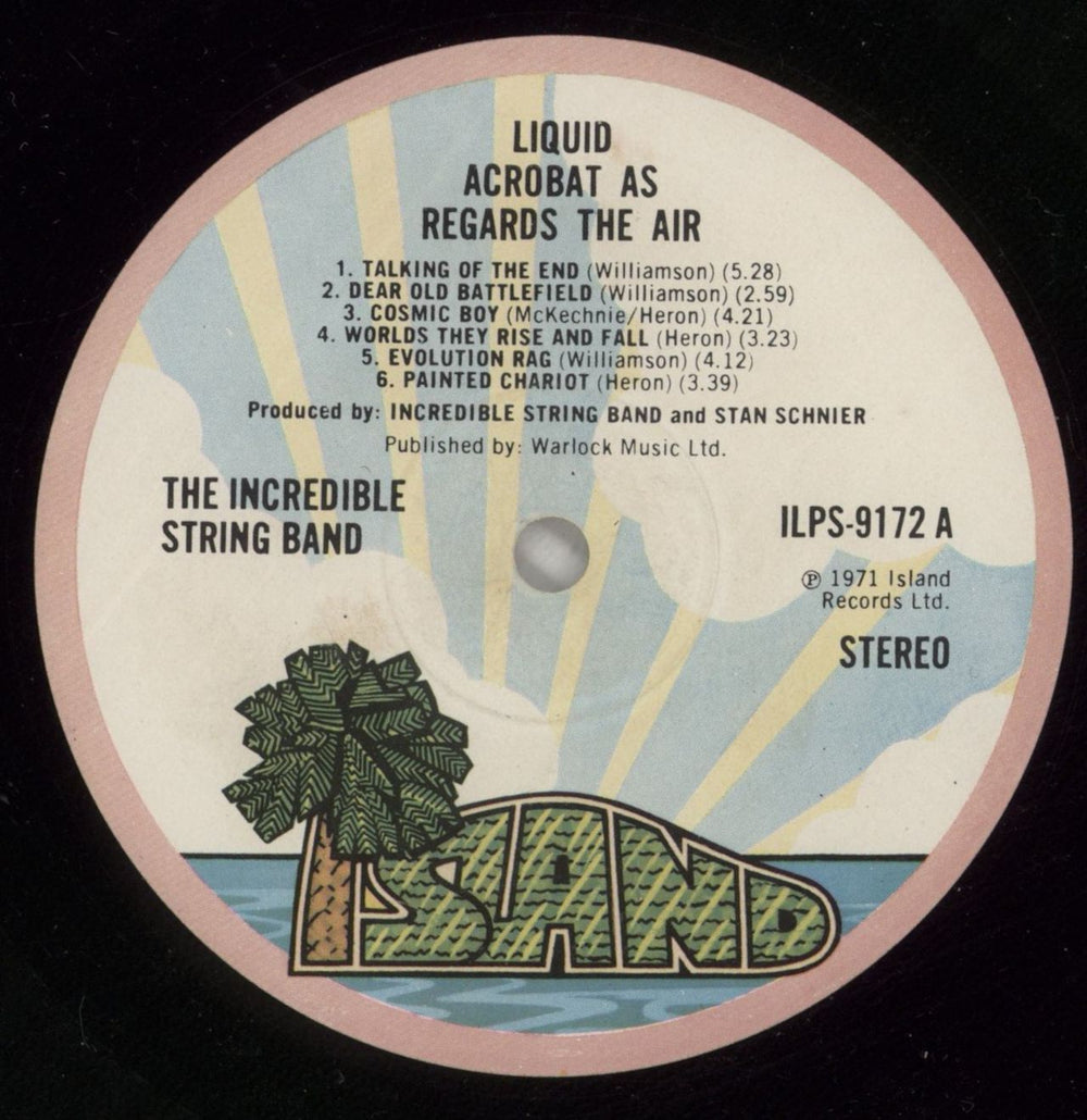 The Incredible String Band Liquid Acrobat As Regards The Air UK vinyl LP album (LP record) ISTLPLI873902
