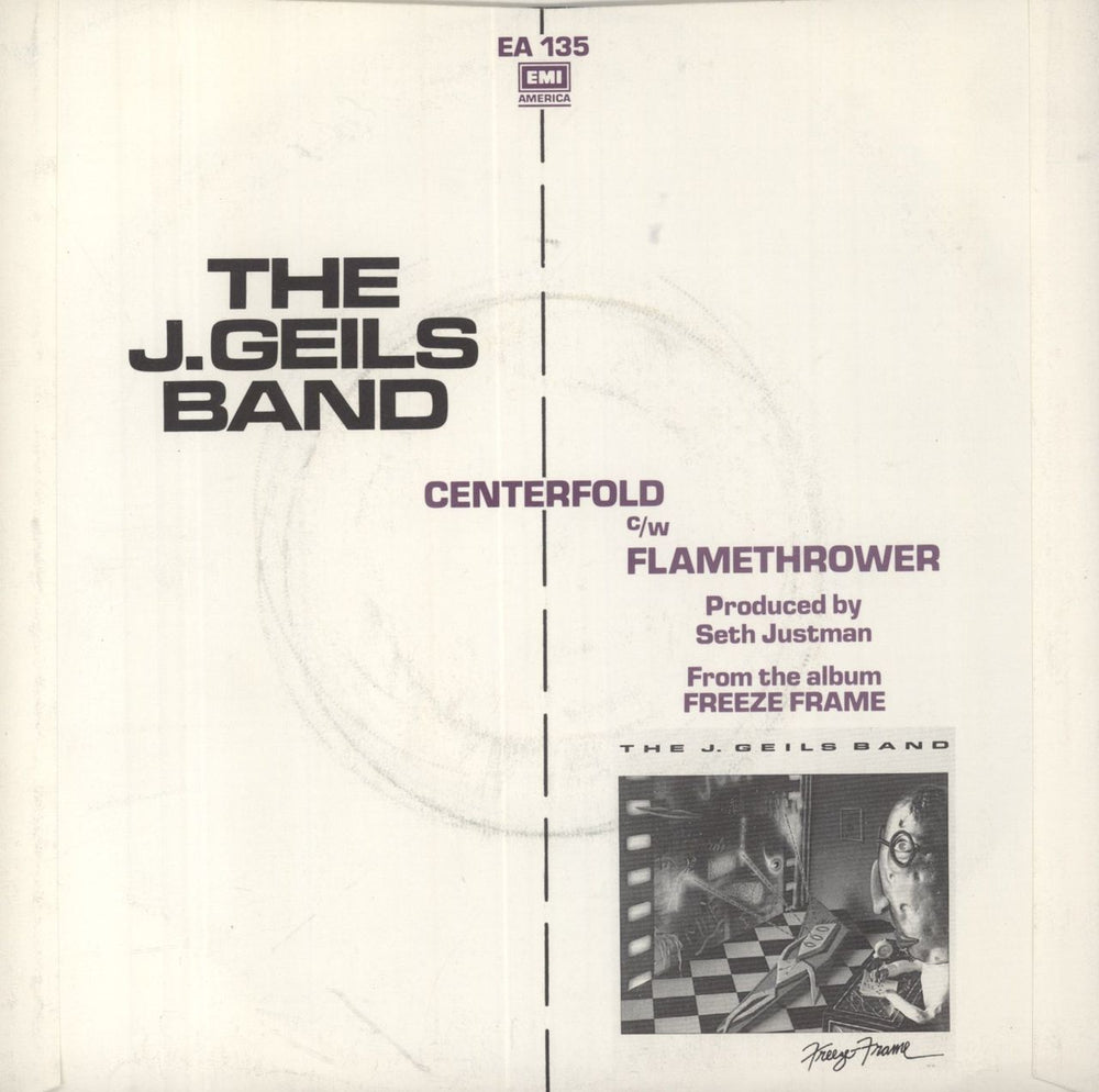 The J. Geils Band Centerfold UK 7" vinyl single (7 inch record / 45)