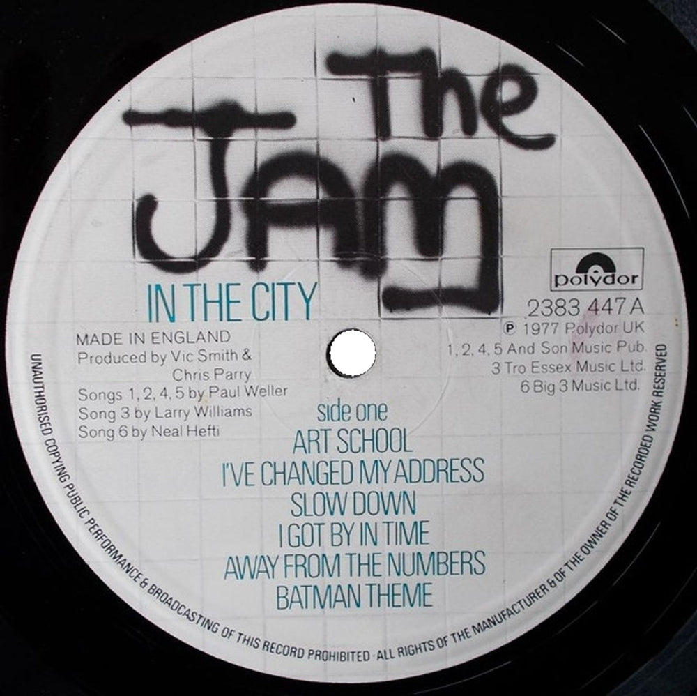 The Jam In The City - VG UK vinyl LP album (LP record) JAMLPIN790916