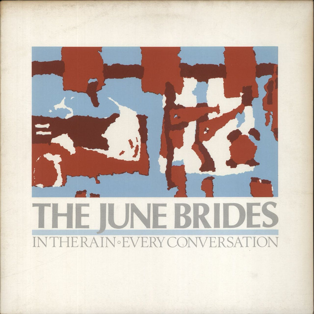 The June Brides In The Rain UK 12" vinyl single (12 inch record / Maxi-single) PINKY9