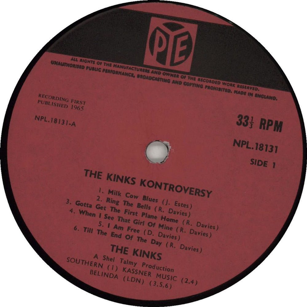 The Kinks The Kink Kontroversy - 1st - EX UK vinyl LP album (LP record)