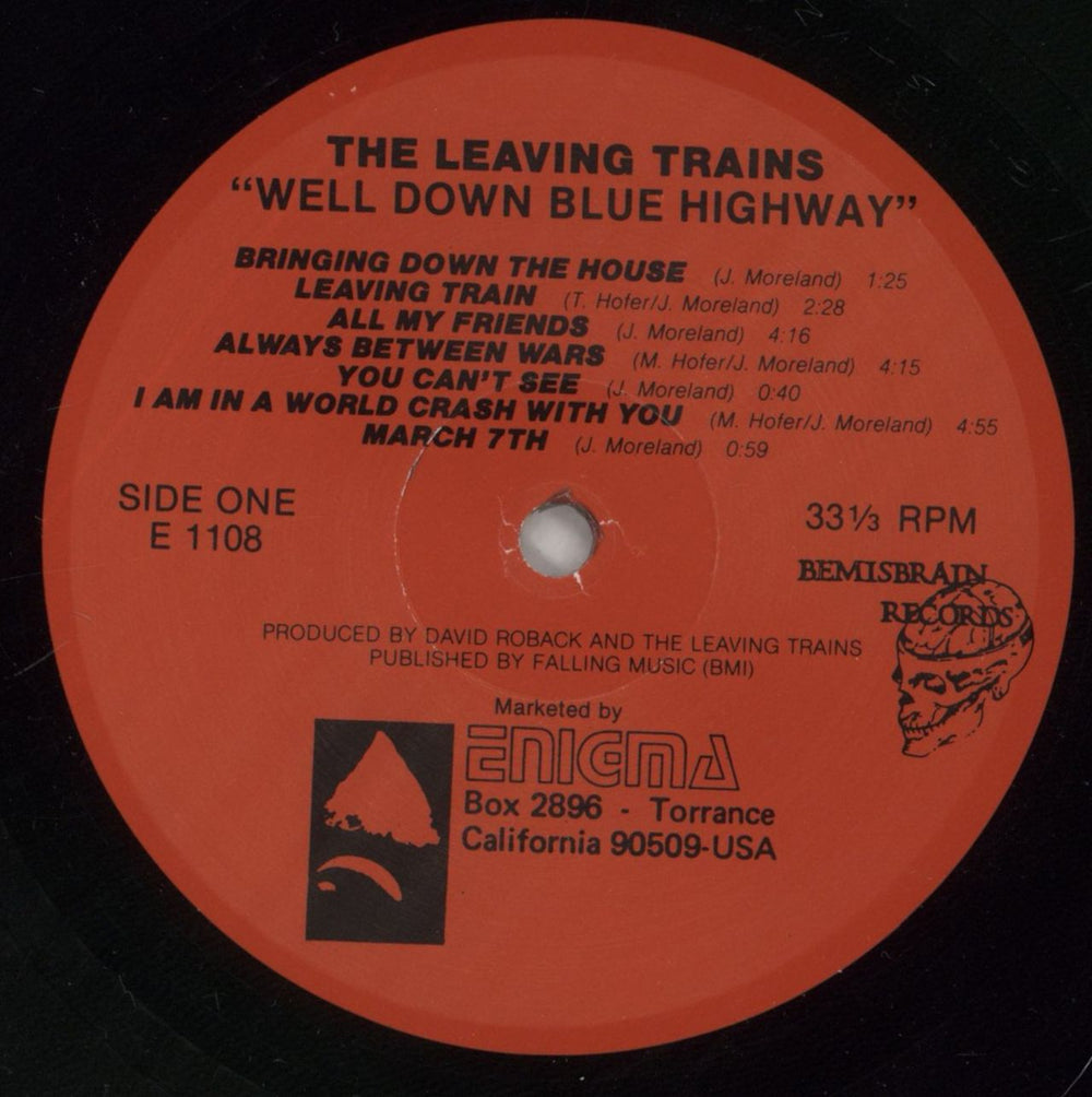 The Leaving Trains Well Down Blue Highway US vinyl LP album (LP record) YLKLPWE860729