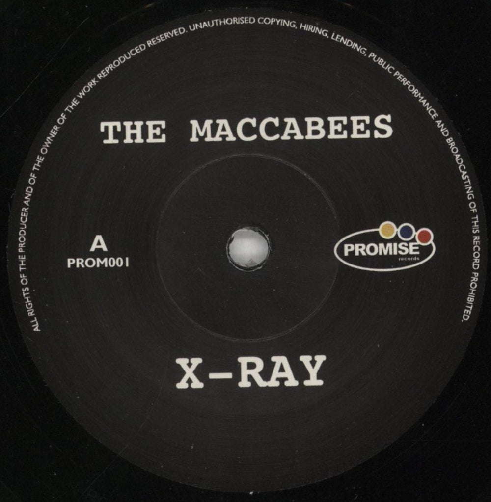 The Maccabees X-Ray UK 7" vinyl single (7 inch record / 45) EE507XR452840