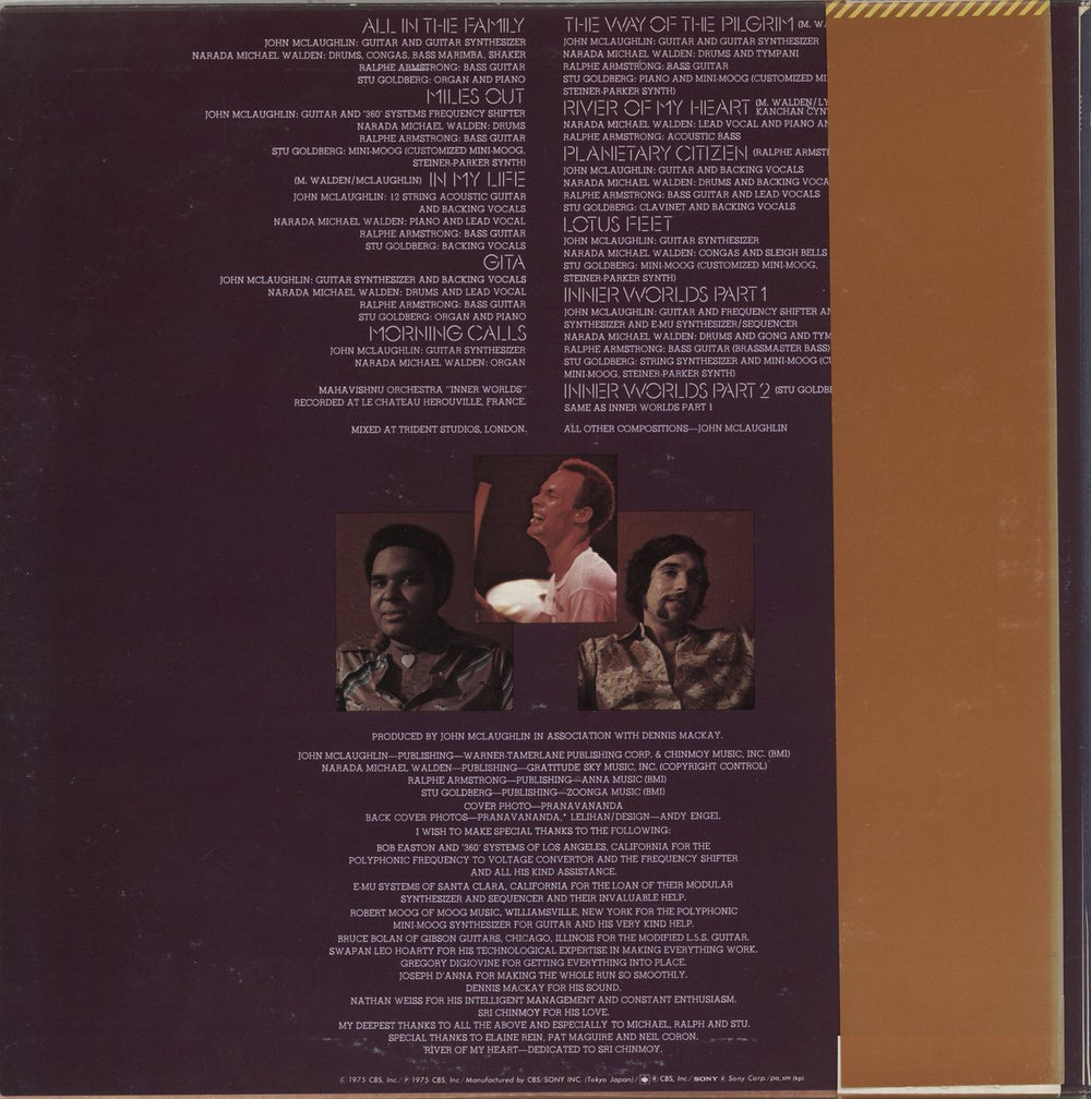 The Mahavishnu Orchestra Inner Worlds Japanese Promo vinyl LP album (LP record)