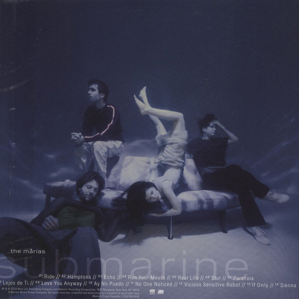 The Marías Submarine - Opaque Blue Jay - Water Cover US vinyl LP album (LP record) 075678609411