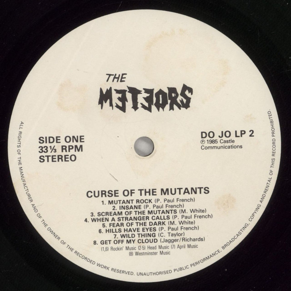 The Meteors (80s) The Curse Of The Mutants - EX UK vinyl LP album (LP record) TEOLPTH875789
