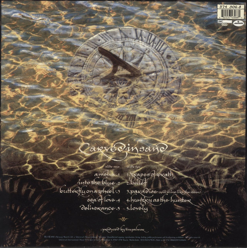 The Mission Carved In Sand - 180gm UK vinyl LP album (LP record) 602557430684