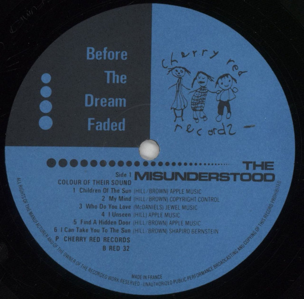 The Misunderstood Before The Dream Faded French vinyl LP album (LP record) M-ULPBE412463