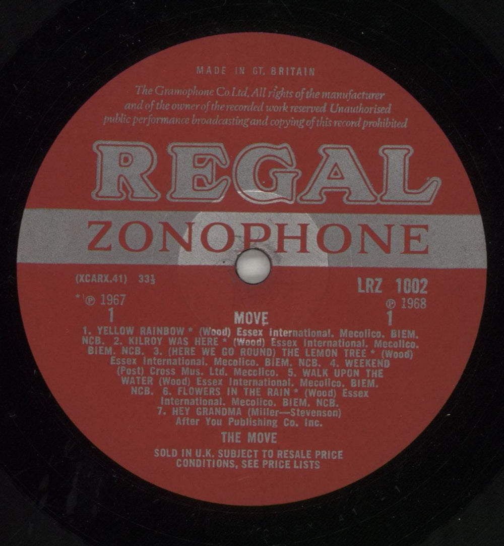 The Move Move - 1st UK vinyl LP album (LP record)