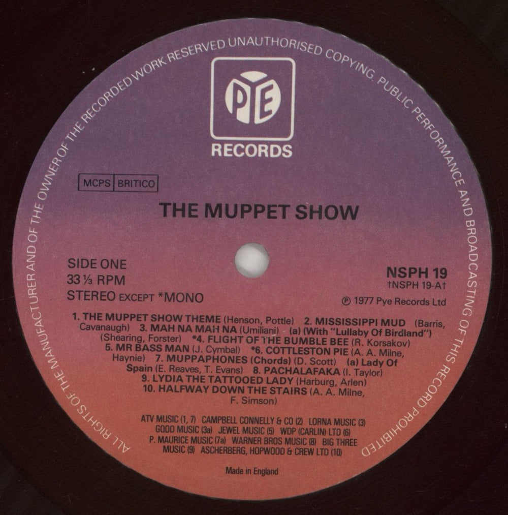 The Muppets The Muppet Show - EX UK vinyl LP album (LP record) MUPLPTH753316