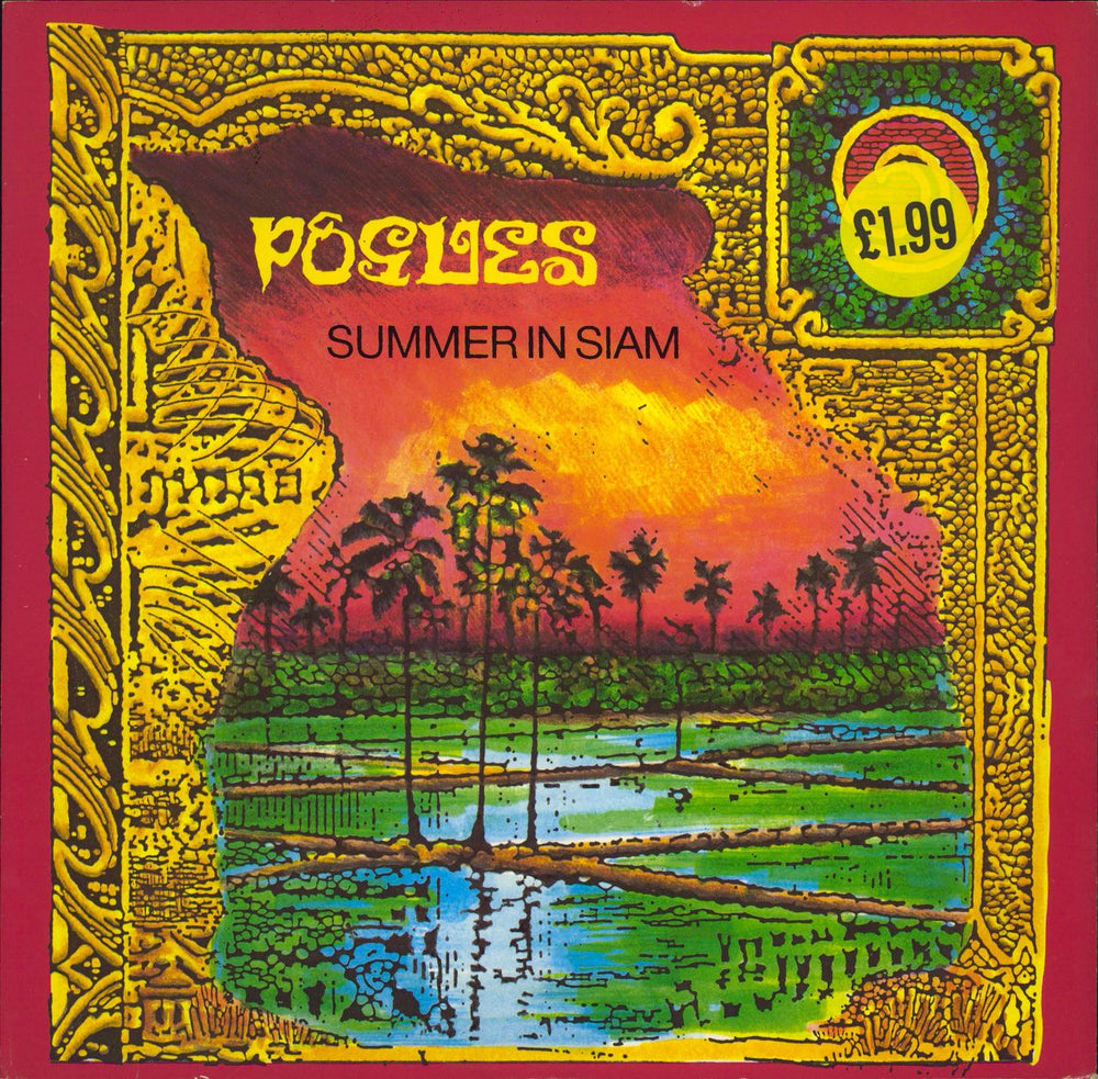 The Pogues Summer In Siam UK 12" vinyl single (12 inch record / Maxi-single) YZ519T