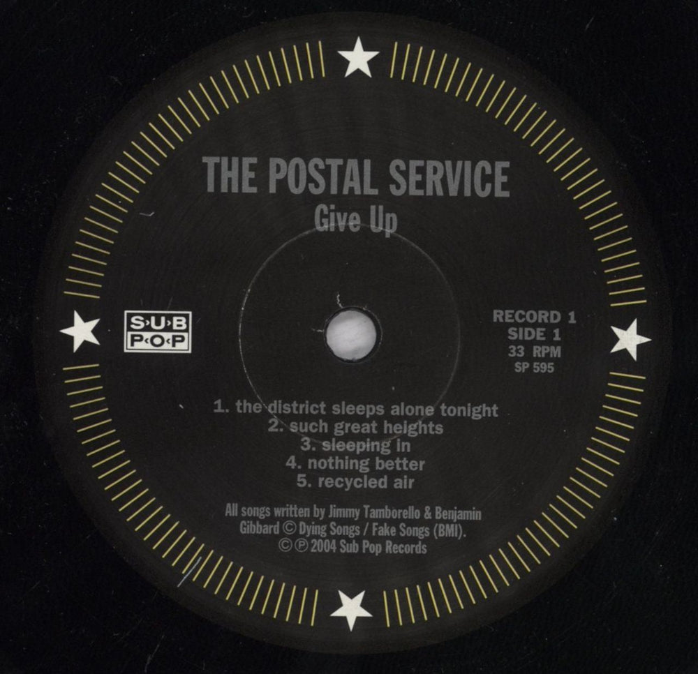 The Postal Service Give Up US 2-LP vinyl record set (Double LP Album) PSV2LGI835983