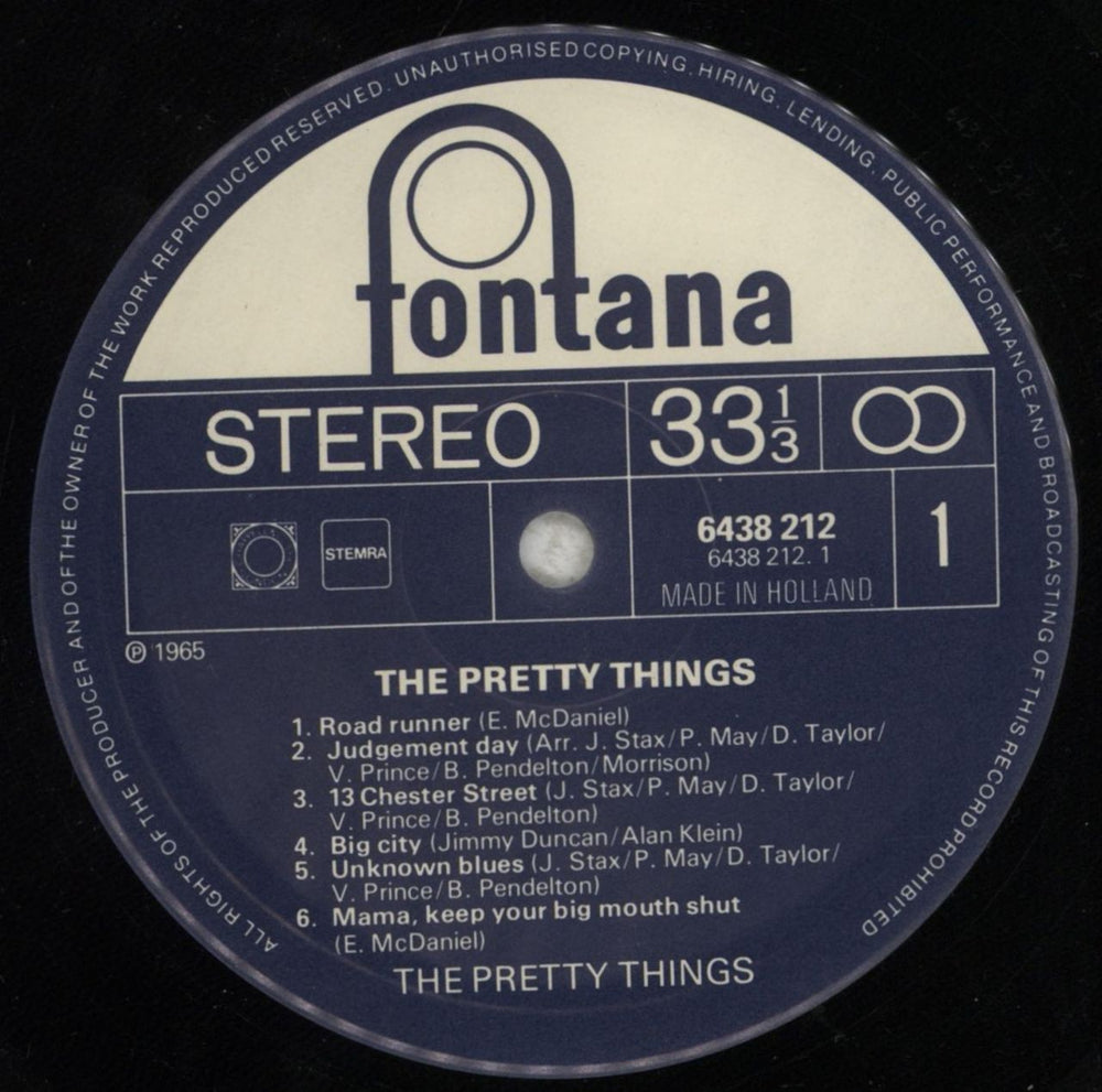 The Pretty Things The Pretty Things - Ex Dutch vinyl LP album (LP record) PTHLPTH852755