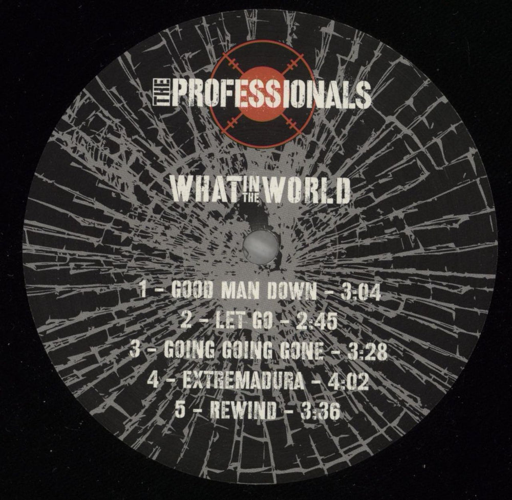 The Professionals What In The World - Autographed UK vinyl LP album (LP record) PRFLPWH778508
