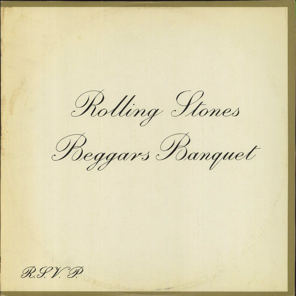 The Rolling Stones Beggars Banquet Israeli vinyl LP album (LP record) ISK1044