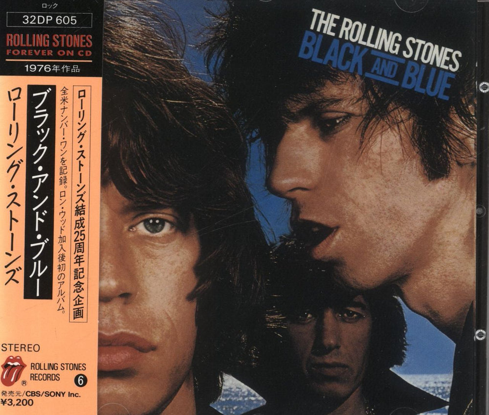 The Rolling Stones Black And Blue Japanese CD album (CDLP) 32DP605