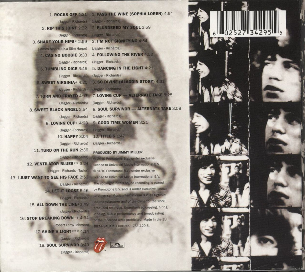 The Rolling Stones Exile On Main Street UK 2 CD album set (Double CD) 602527342955