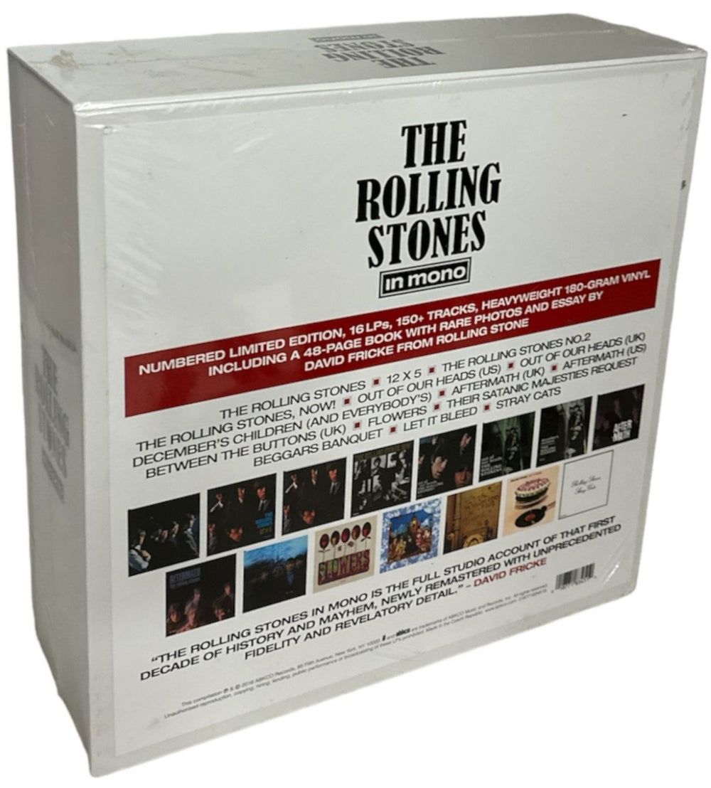 The Rolling Stones In Mono - Black Vinyl - Sealed UK Vinyl Box Set 018771834519