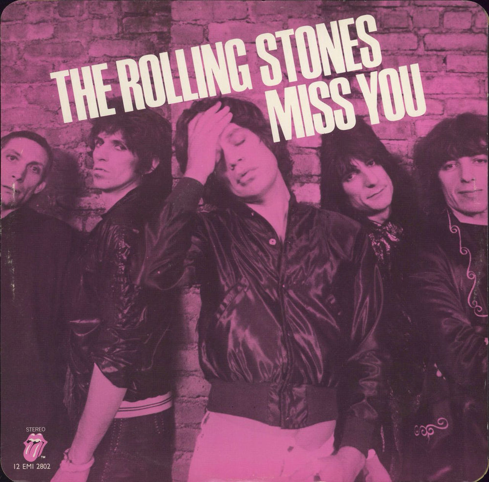 The Rolling Stones Miss You - 1st - Pink Vinyl - VG+ UK 12" vinyl single (12 inch record / Maxi-single) 12EMI2802