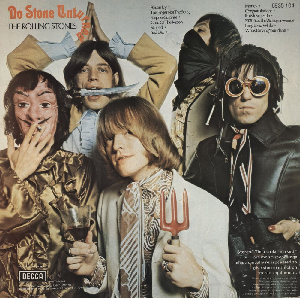 The Rolling Stones No Stone Unturned Dutch vinyl LP album (LP record)