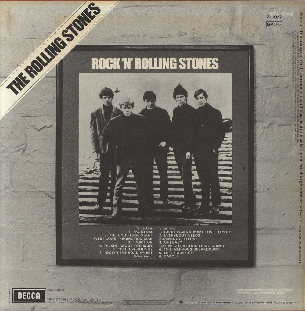 The Rolling Stones Rock 'n Rolling Stones French vinyl LP album (LP record)