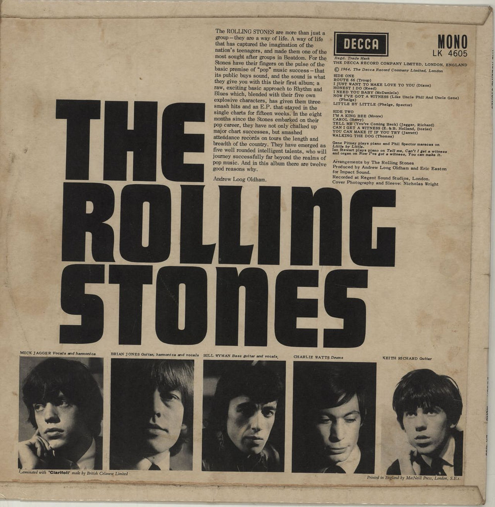 The Rolling Stones The Rolling Stones - 2nd [B] F/B - VG UK vinyl LP album (LP record) ROLLPTH553854