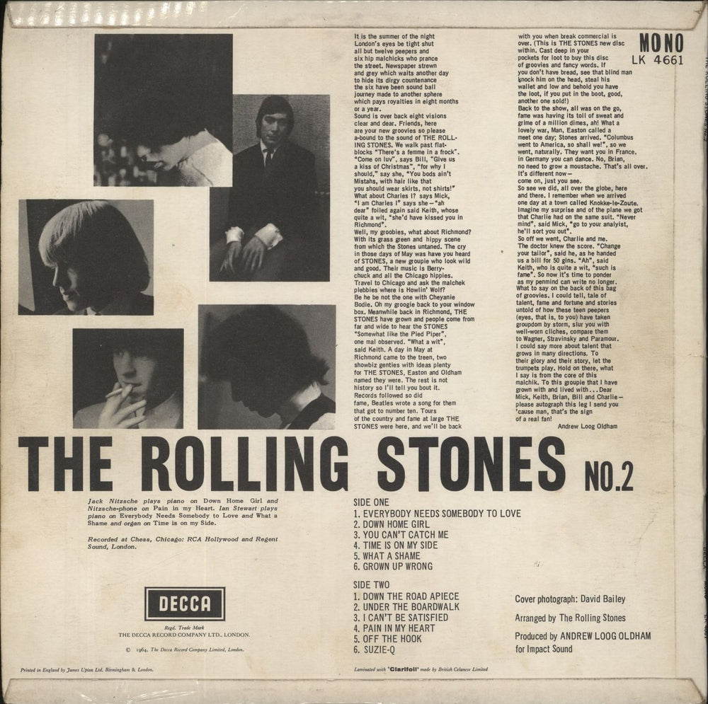 The Rolling Stones The Rolling Stones No. 2 - 4th [A] UK vinyl LP album (LP record)
