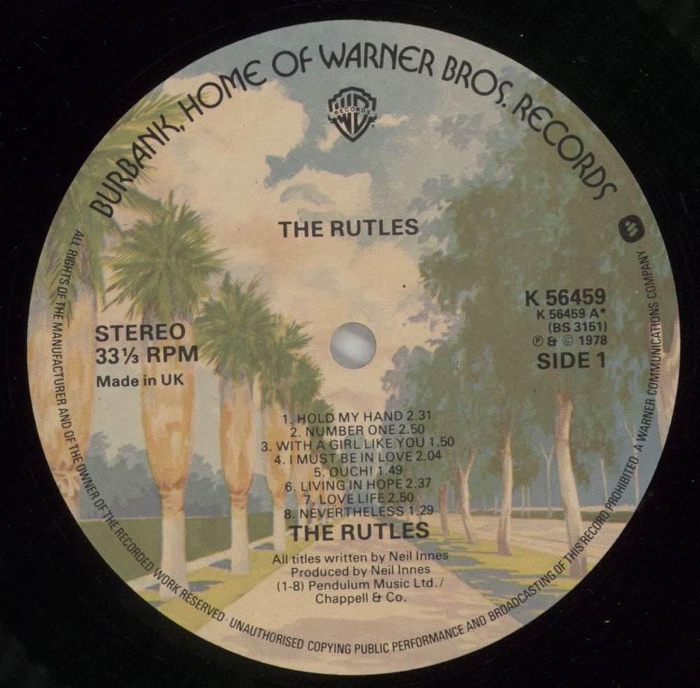 The Rutles The Rutles UK vinyl LP album (LP record) RTLLPTH68691