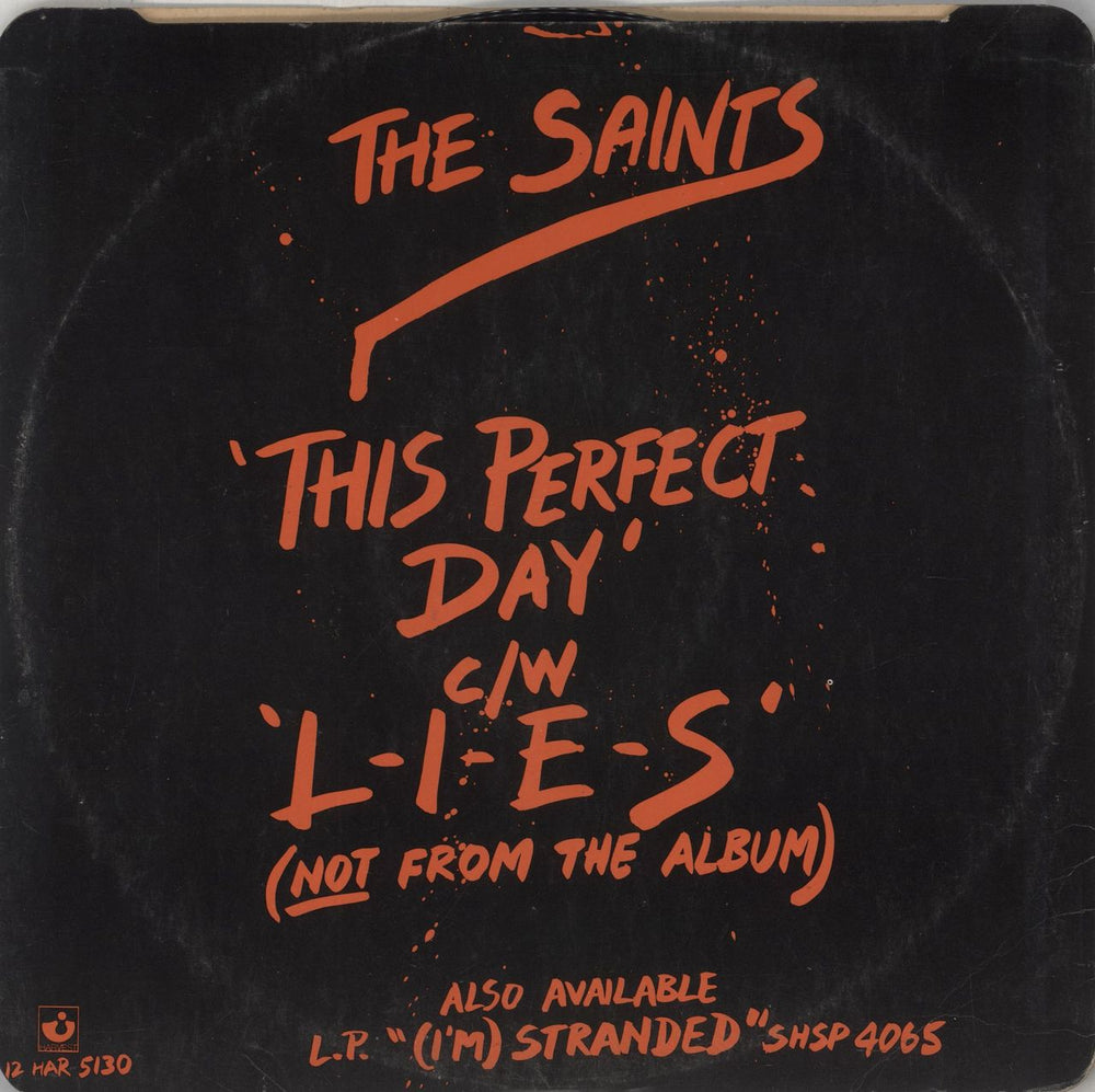 The Saints This Perfect Day - Stickered sleeve UK 12" vinyl single (12 inch record / Maxi-single)