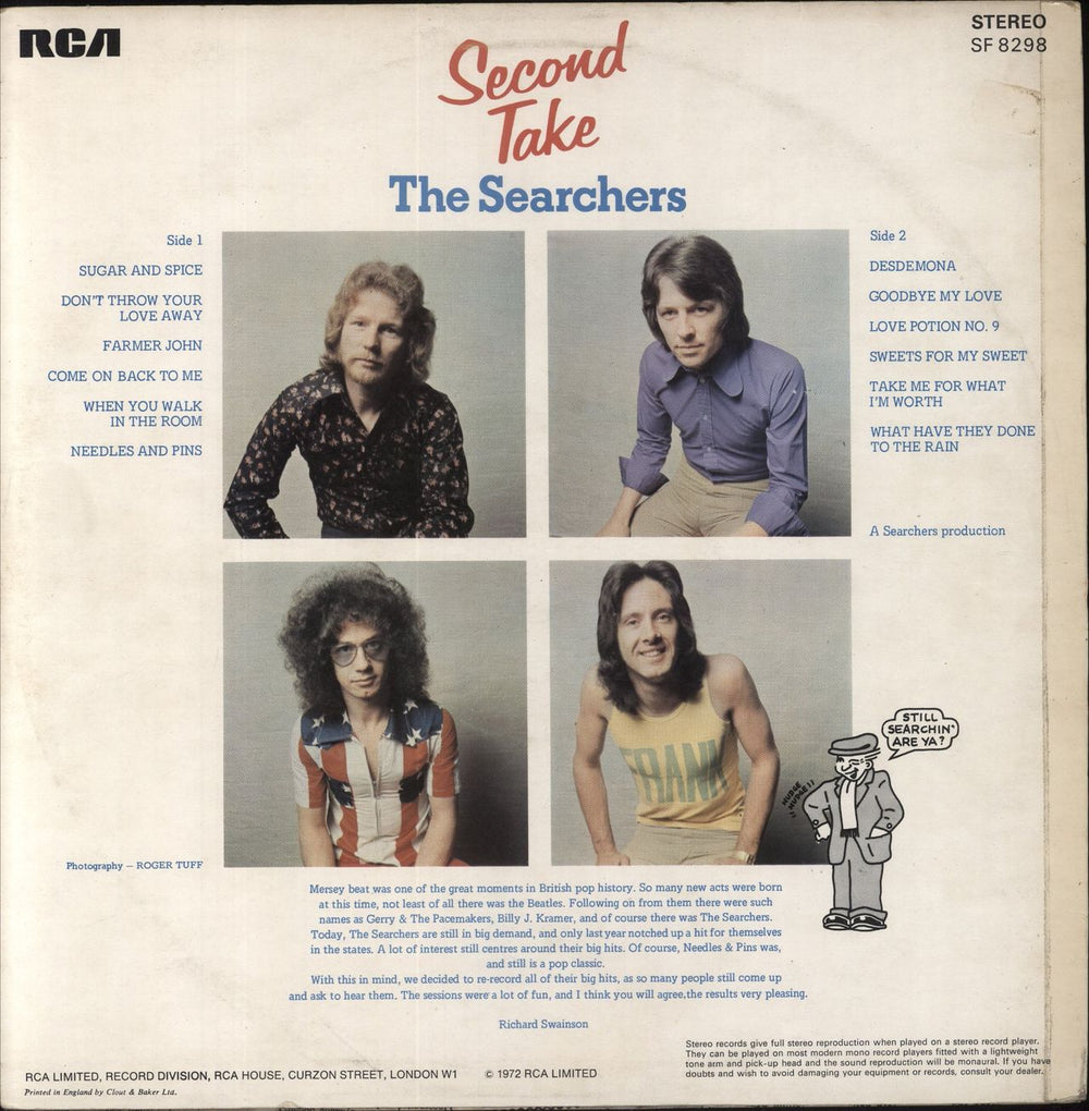 The Searchers Second Take UK vinyl LP album (LP record)