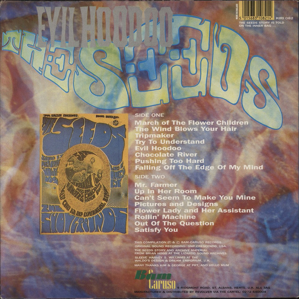 The Seeds Evil Hoodoo UK vinyl LP album (LP record) 5015683108214