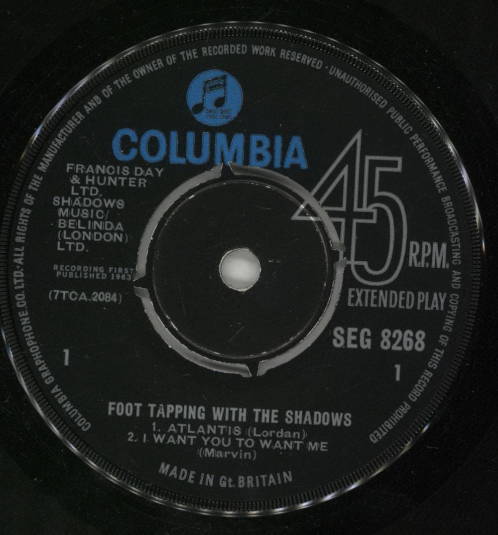 The Shadows Foot Tapping With The Shadows UK 7" vinyl single (7 inch record / 45) SHD07FO556075