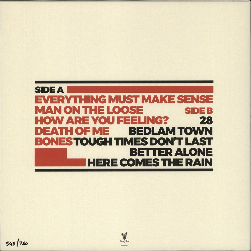 The Sherlocks Everything Must Make Sense! - Zoetrope Picture Disc UK vinyl LP album (LP record)