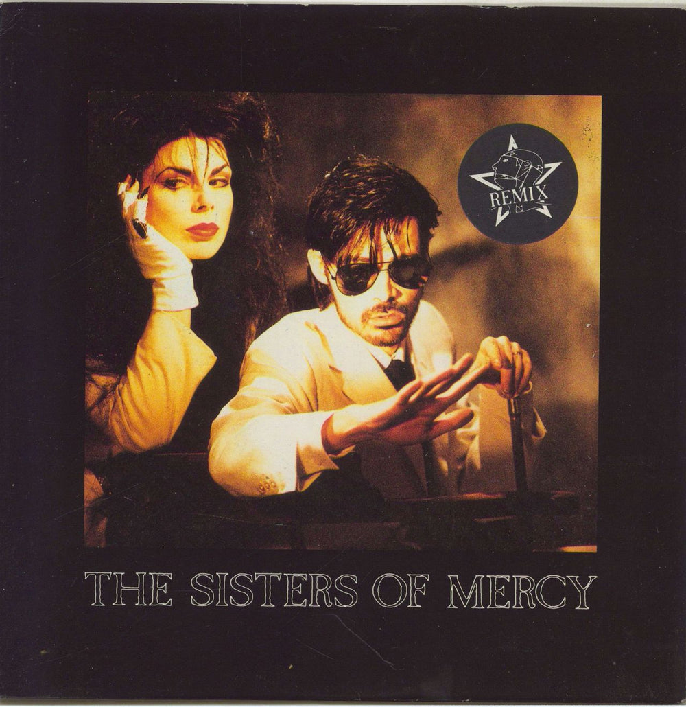The Sisters Of Mercy Dominion - Stickered sleeve UK 7" vinyl single (7 inch record / 45) MR43