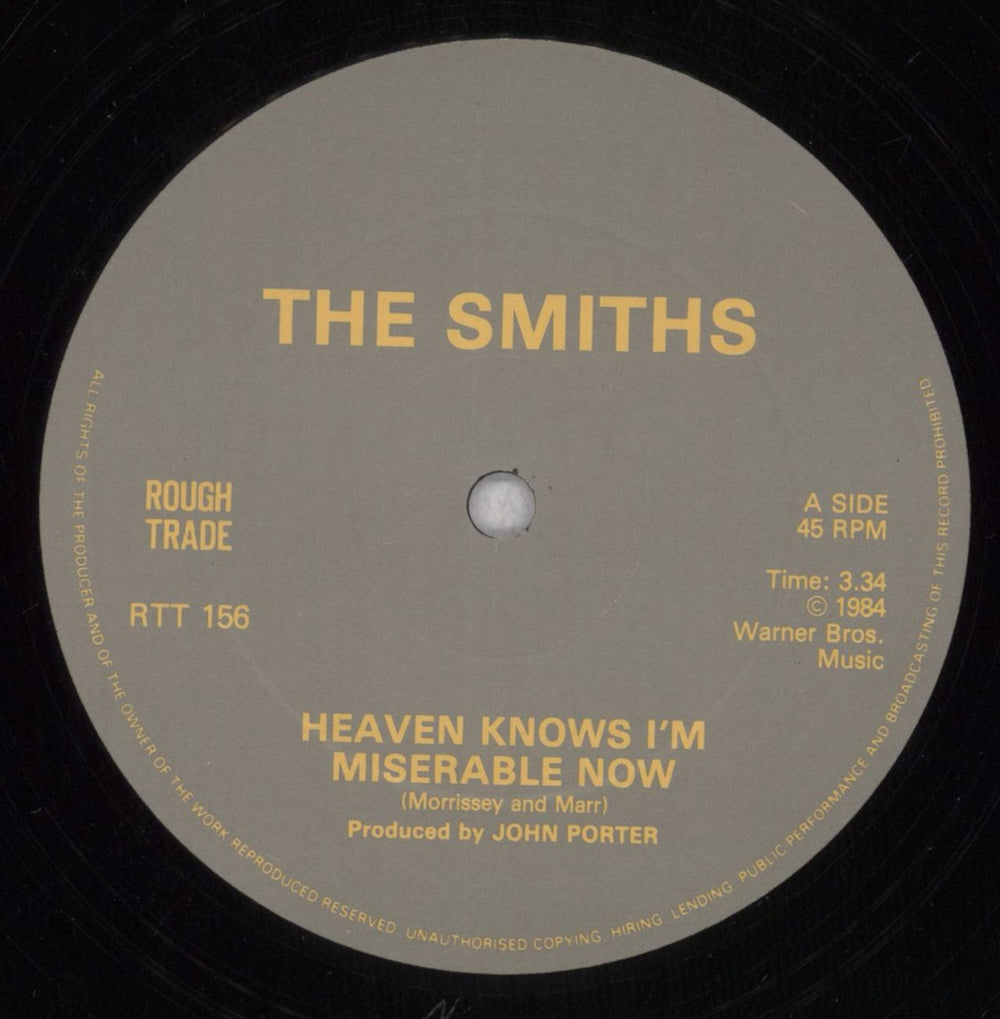 The Smiths Heaven Knows I'm Miserable Now - VG UK 12" vinyl single (12 inch record / Maxi-single) SMI12HE844567