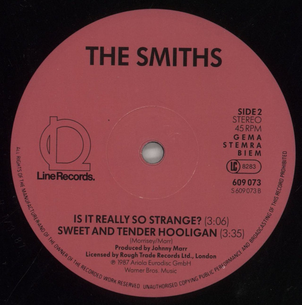 The Smiths Sheila Take A Bow - Blue Sleeve - VG German 12" vinyl single (12 inch record / Maxi-single)