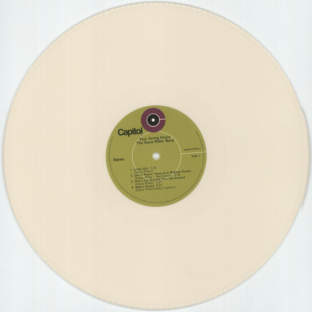 The Steve Miller Band Your Saving Grace - 180 Gram White Vinyl UK vinyl LP album (LP record) SBMLPYO875721