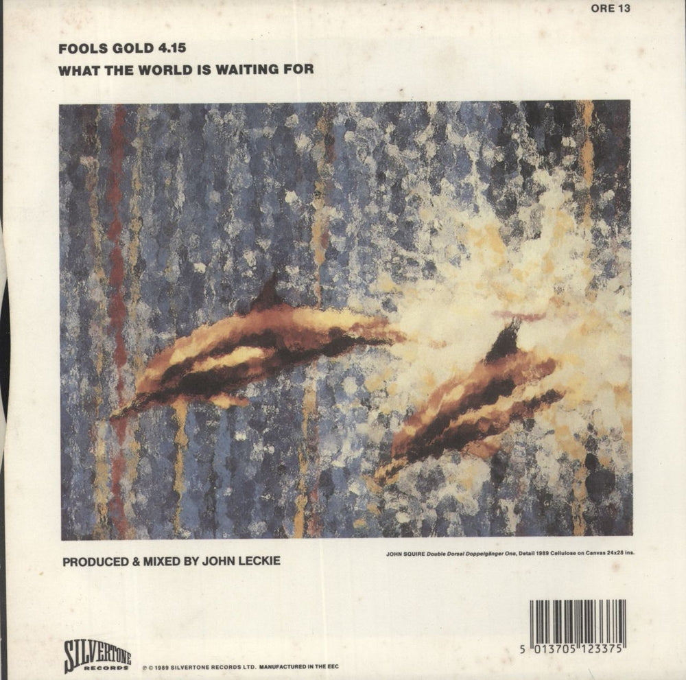 The Stone Roses Fools Gold - FG Title Sleeve UK 7" vinyl single (7 inch record / 45) 5013705123375