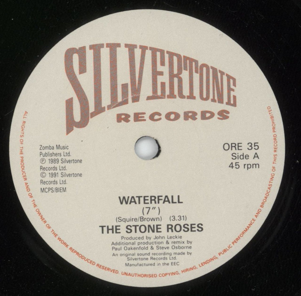 The Stone Roses Waterfall UK 7" vinyl single (7 inch record / 45) STO07WA65415