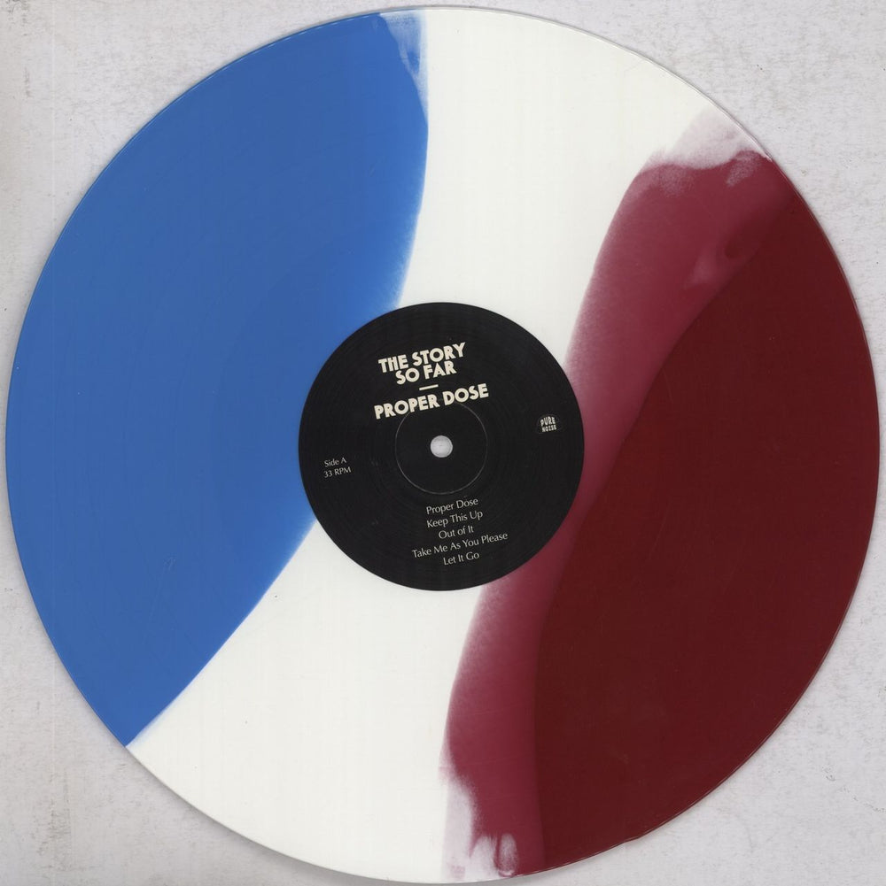 The Story So Far Proper Dose - Purple, White and Cyan Tri-Colour Vinyl US vinyl LP album (LP record) V33LPPR836488