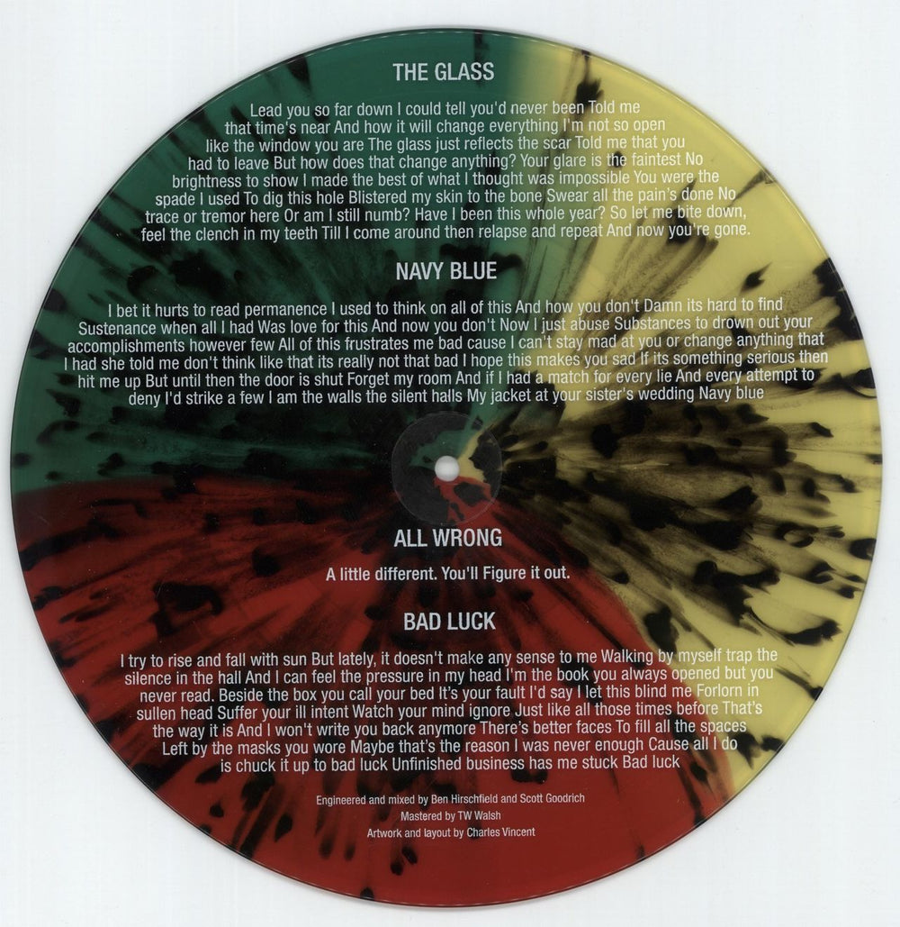 The Story So Far Songs Of - Tri-Colour w/ Black Splatter Vinyl US 10" vinyl single (10 inch record) V3310SO873349