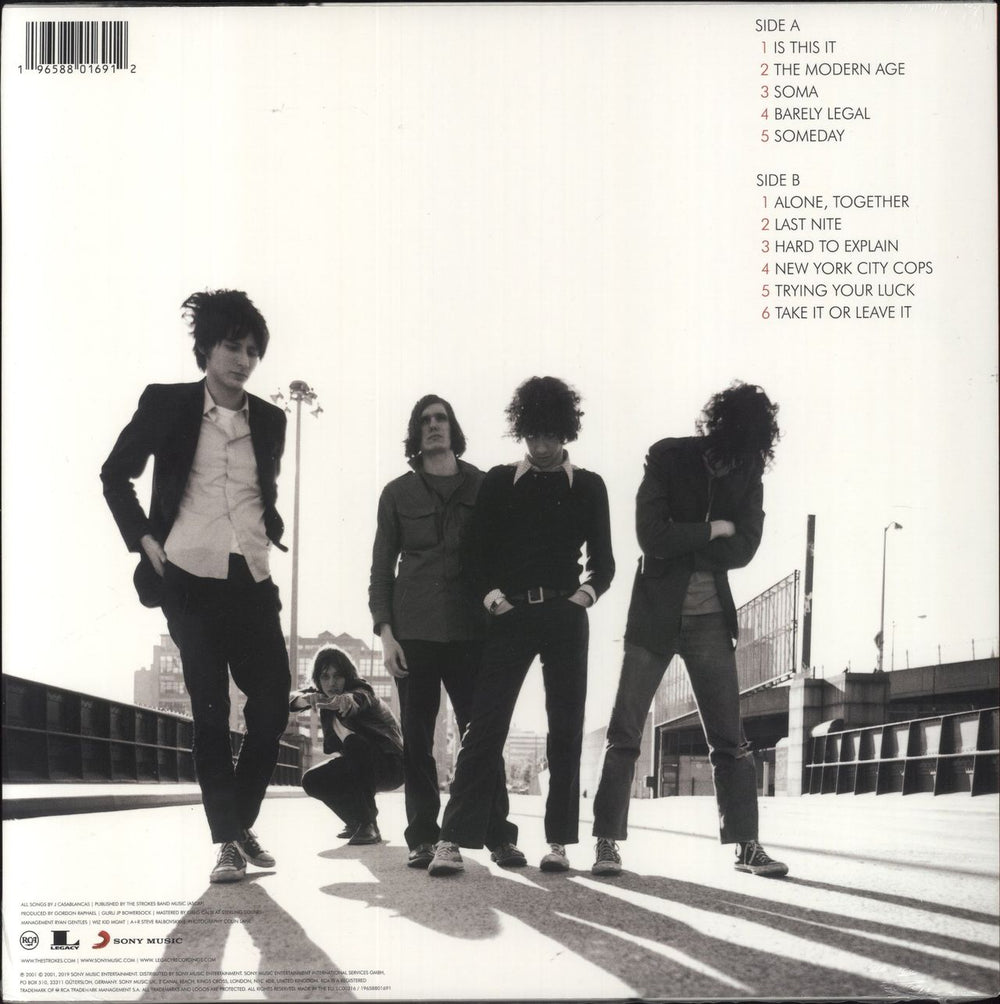 The Strokes Is This It - Red Vinyl UK vinyl LP album (LP record) 196588016912