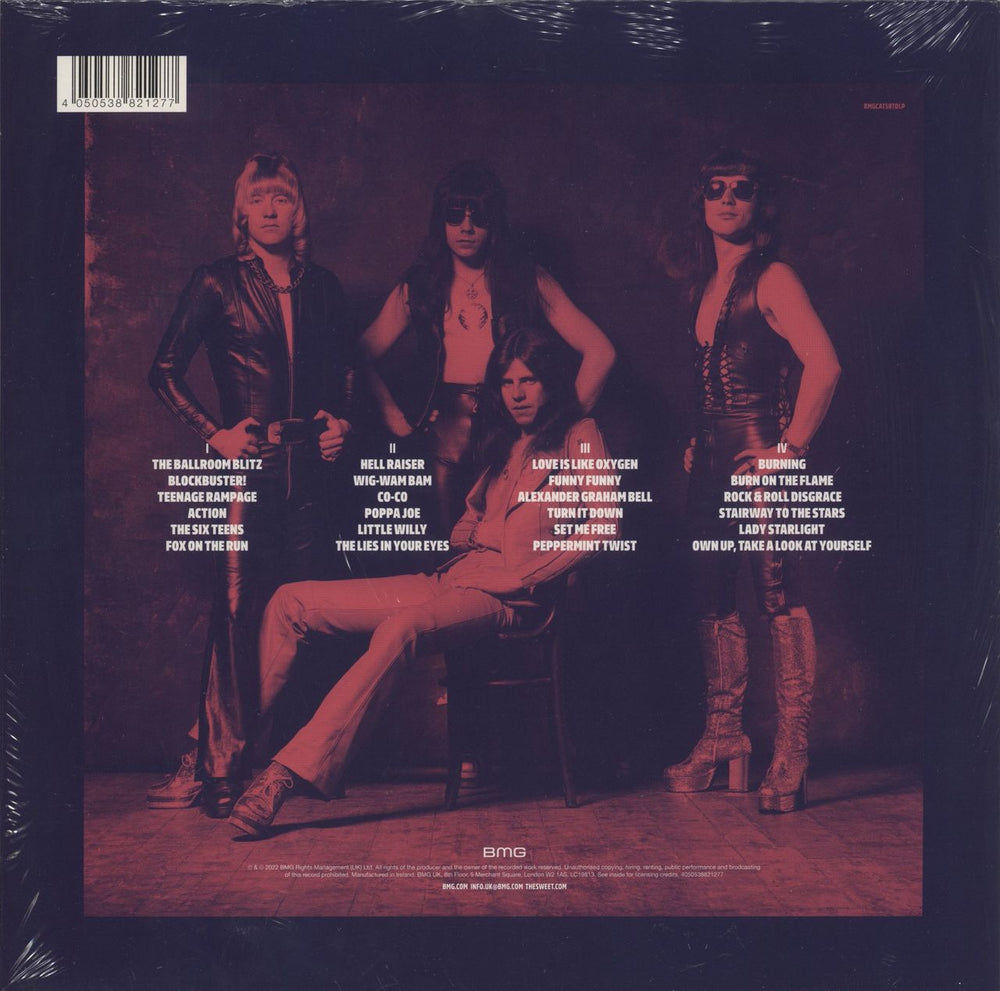 The Sweet Greatest Hitz 1969-1978 - Violet & Pink Vinyl - Shrink UK 2-LP vinyl record set (Double LP Album) 4050538821277