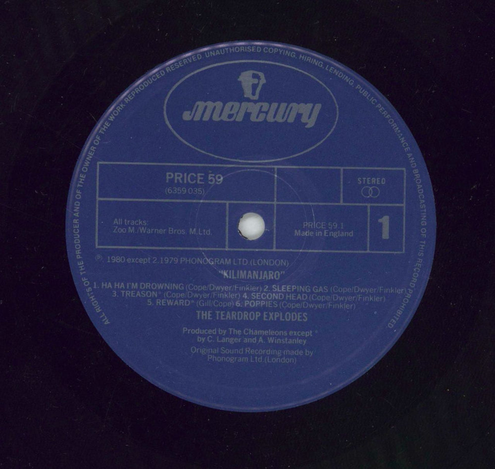 The Teardrop Explodes Kilimanjaro - Shrink UK vinyl LP album (LP record) TDPLPKI868558