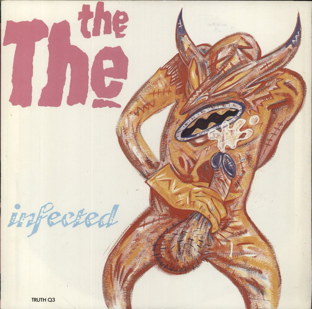 The The Infected - Masturbating Sleeve UK 12" vinyl single (12 inch record / Maxi-single) TRUTHQ3