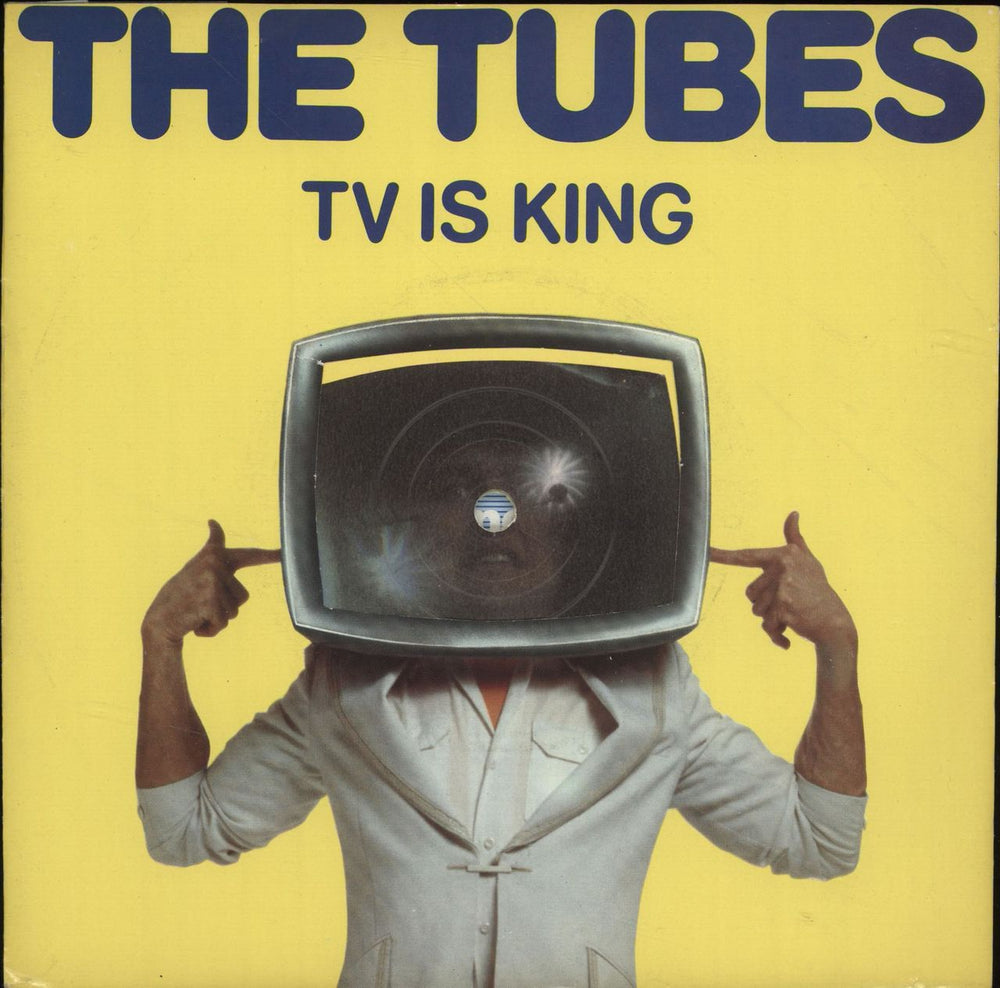 The Tubes TV Is King - Yellow Vinyl - Die-Cut P/S UK 7" vinyl single (7 inch record / 45) AMS7462