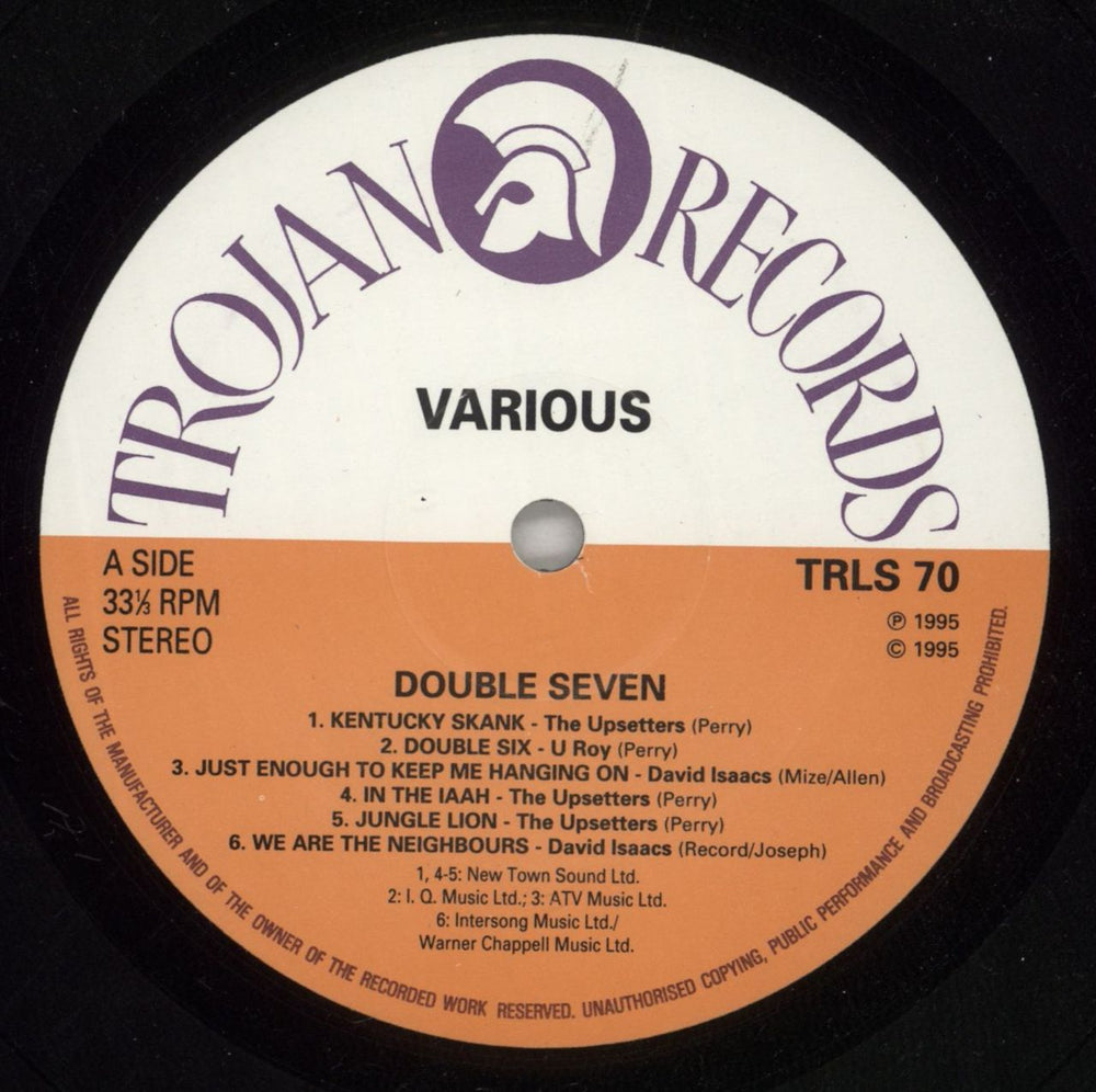 The Upsetters Double Seven - 4th UK vinyl LP album (LP record) TB8LPDO866679