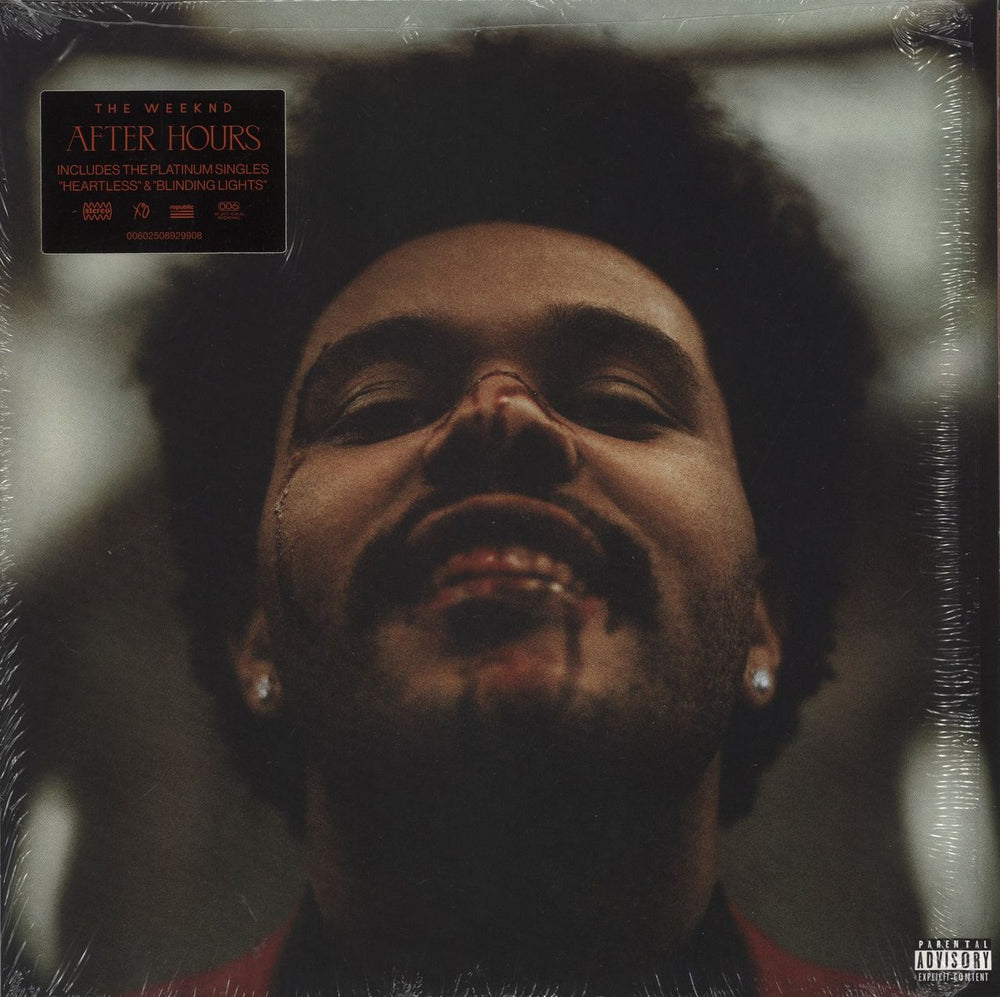 The Weeknd After Hours [Remixes] - RSD 2020 - Red With Black Splatter Vinyl UK 2-LP vinyl record set (Double LP Album) 00602508929915