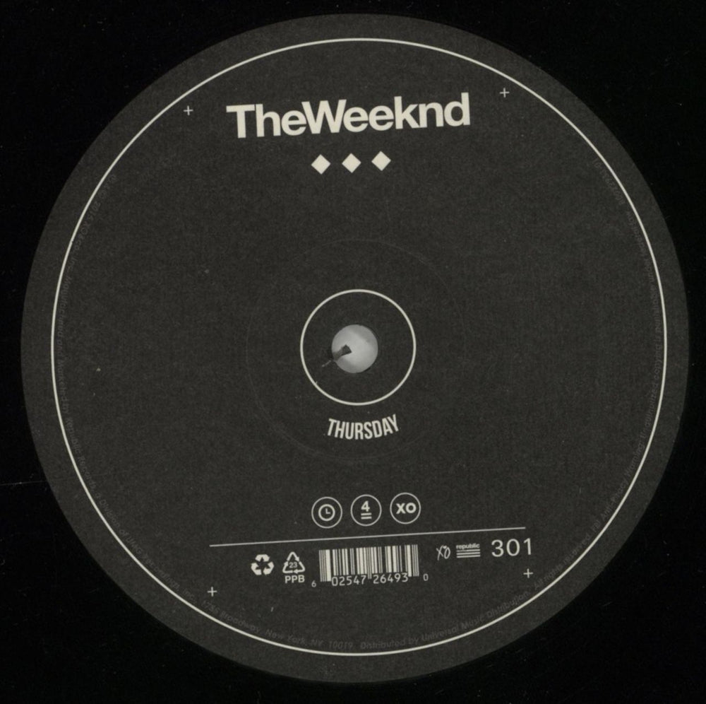The Weeknd Thursday UK 2-LP vinyl record set (Double LP Album) YRS2LTH871240