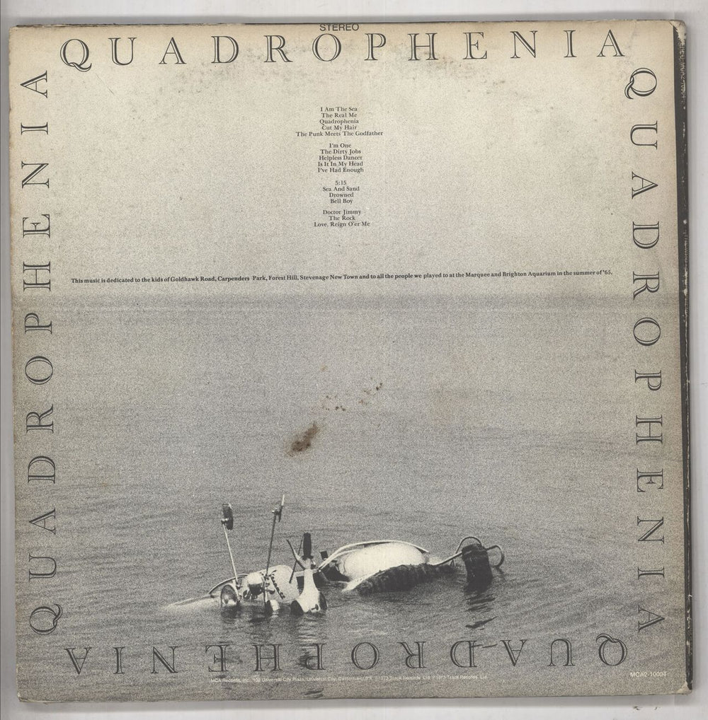 The Who Quadrophenia + booklet - VG/EX US 2-LP vinyl record set (Double LP Album)